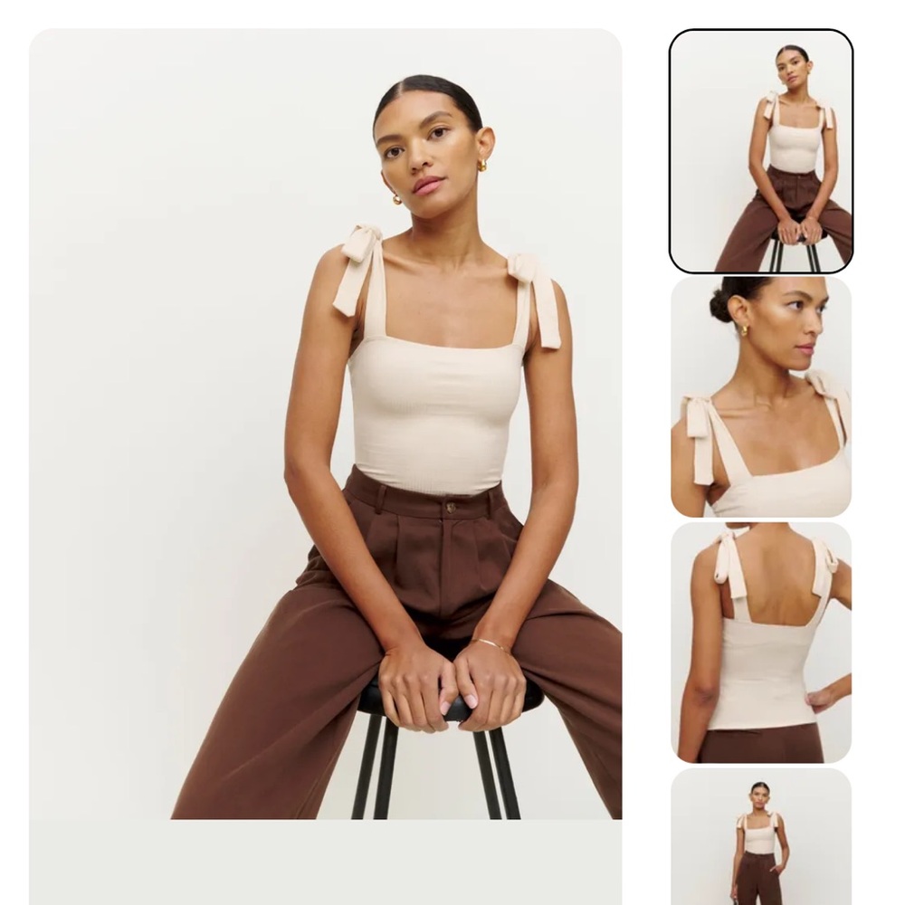 Canyon Tie Strap Knit Tank